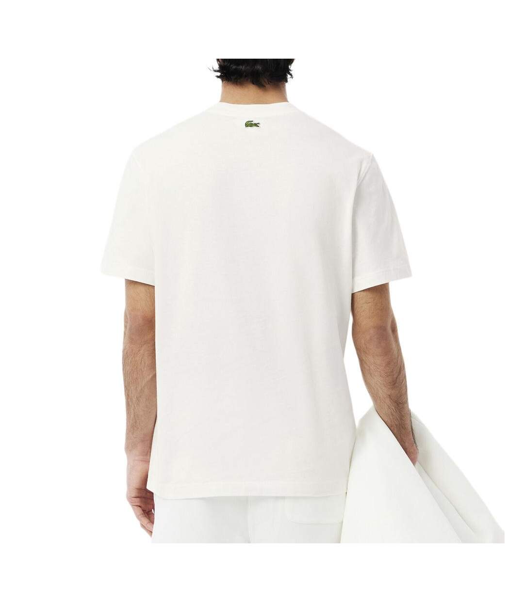 T-shirt ecru homme lacoste th0284-2