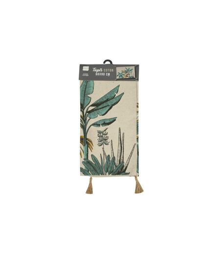 Tapis Déco à Pompons Balinesia 60x90cm Naturel