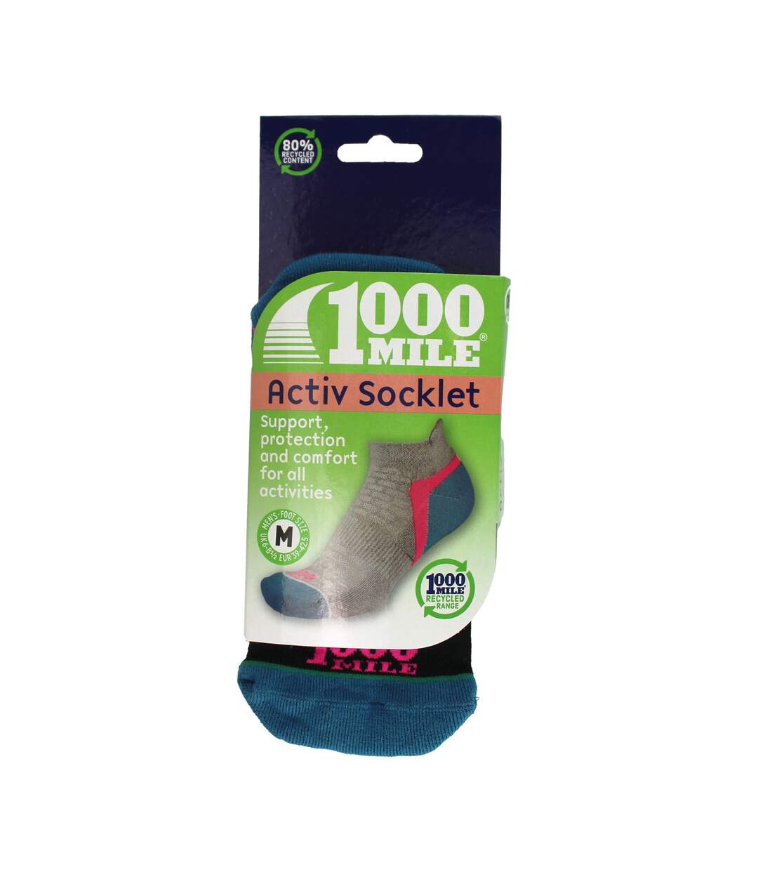 1 Pack Sustainable Men's Activ Socklets-2