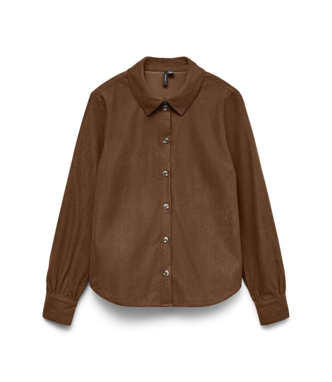 Chemise marron femme vero moda callie-1