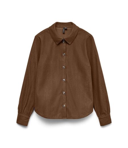 Chemise marron femme vero moda callie