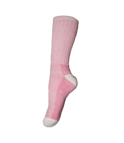 Womens/Ladies Wool Rich Hiker Socks (Pink) - UTUT688