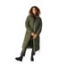 Womens/ladies Christian Lacroix Milhaud Longline Puffer Jacket Dark Khaki Regatta-4