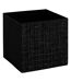 Boîte de Rangement Imprimé Tweed 31x31cm Noir-1
