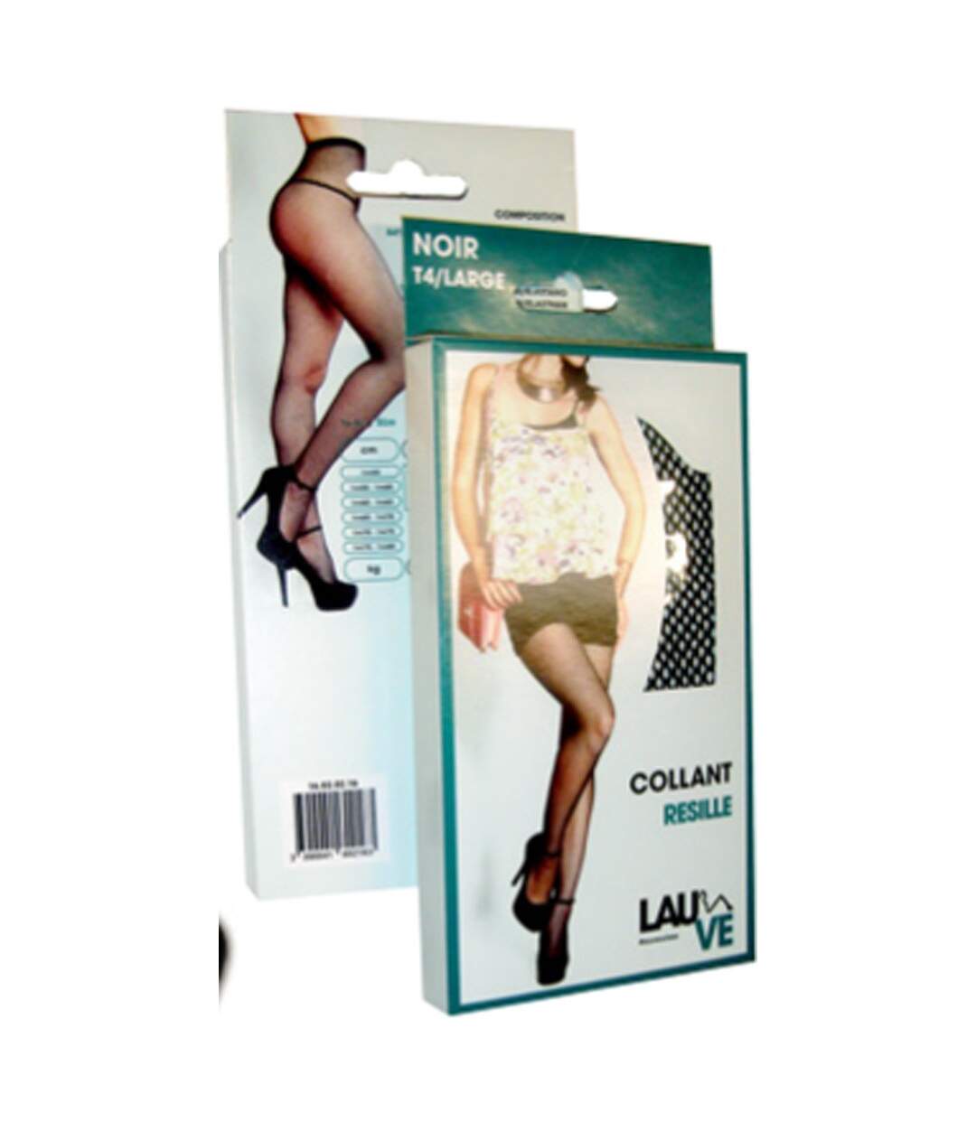 Collant Résille Femme Confort et Résistance LAUVE- Pack de 3 Paires- Collant résille Beige