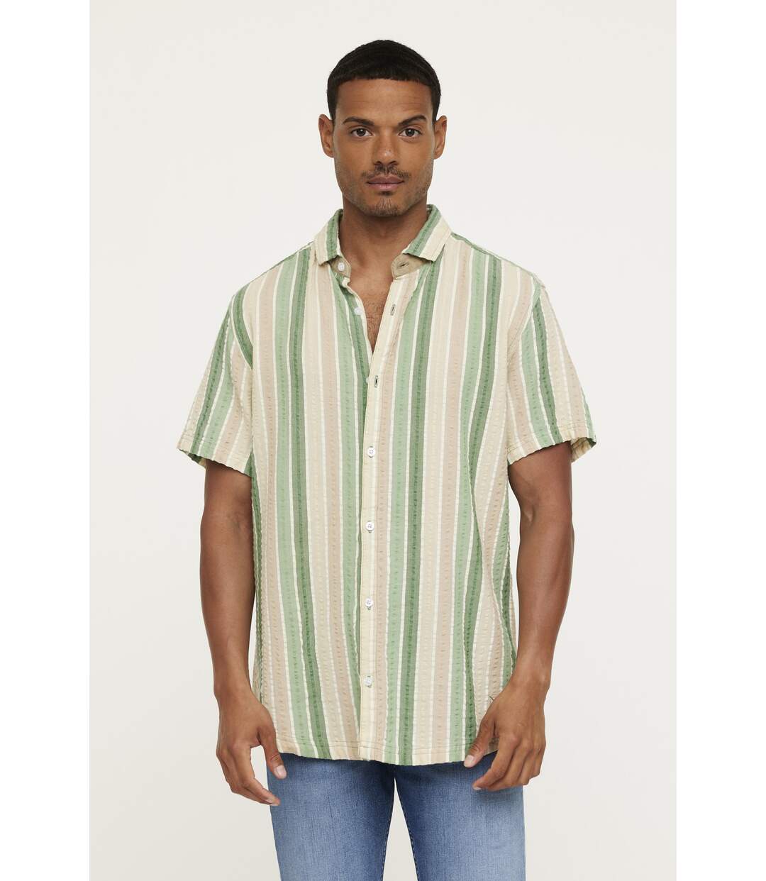 Chemise manches courtes coton relaxed DOMING-1