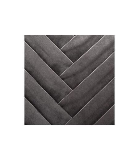 Coussin Déhoussable Velours Tressé 40x40cm Gris