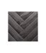 Coussin Déhoussable Velours Tressé 40x40cm Gris-3