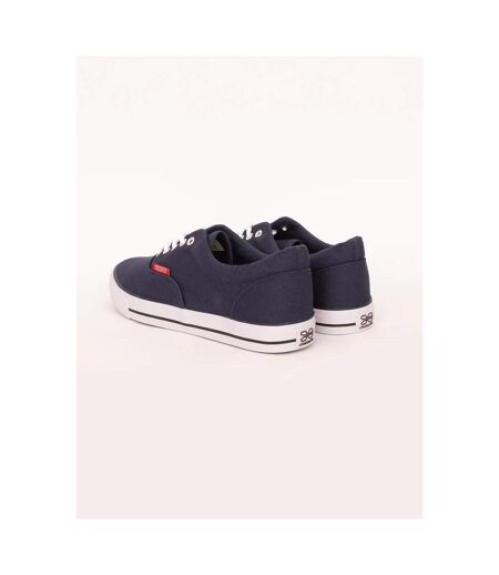 Crosshatch Mens Skywalk Canvas Sneakers (Navy) - UTBG899