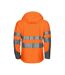 Projob Mens Softshell Hi-Vis Jacket (Orange/Gray)