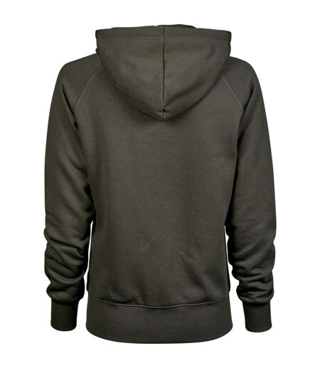 Sweatshirt À Capuche Et Fermeture Zippée Femme Vert Foncé Tee Jays