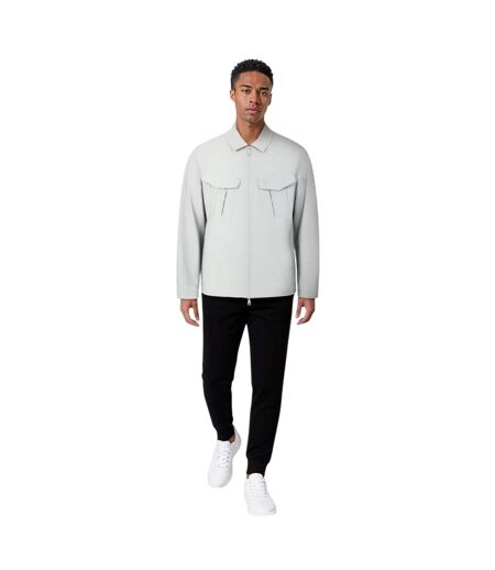 Mens Logo Overshirt Grey Mirage Lyle & Scott