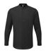 Chemise homme col grand-père - officier - PR258 - noir - manches longues-1