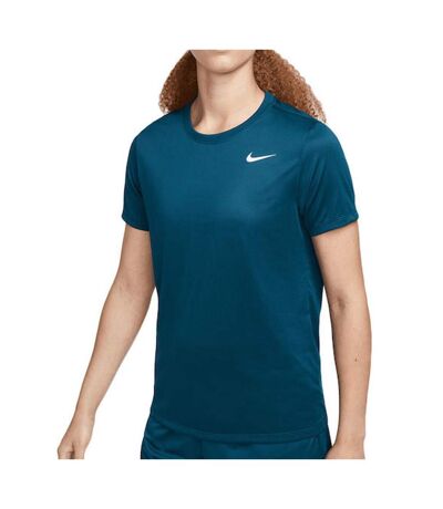 T-shirt de Running Bleu Canard Femme Nike Dri-Fit - L