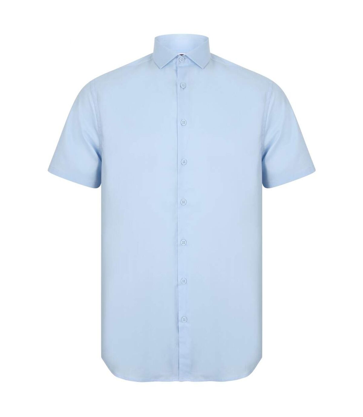 Henbury Mens Short Sleeve Stretch Shirt (Light Blue) - UTRW6511