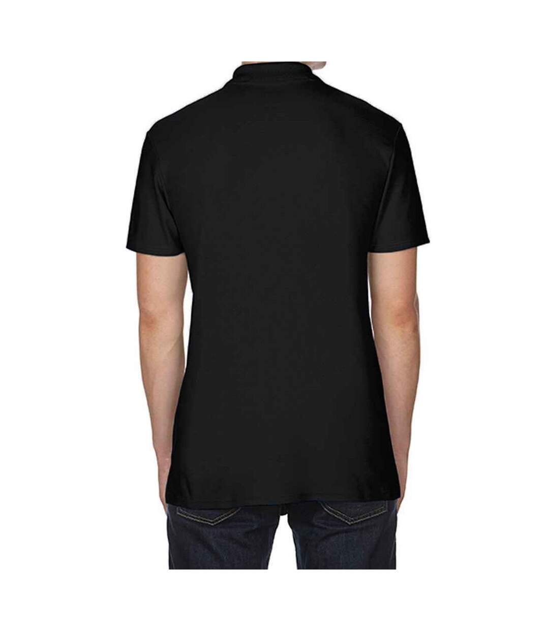 Polo manches courtes homme noir Gildan