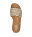 Womens/ladies Misty Embellished Platform Slides Natural Skechers-3
