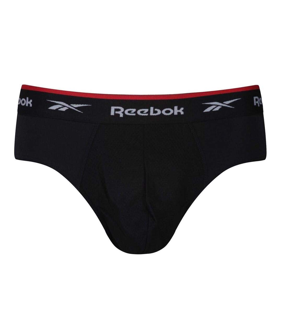 Pack Of 3  Mens Wiggins Briefs  Black White Grey Reebok-4