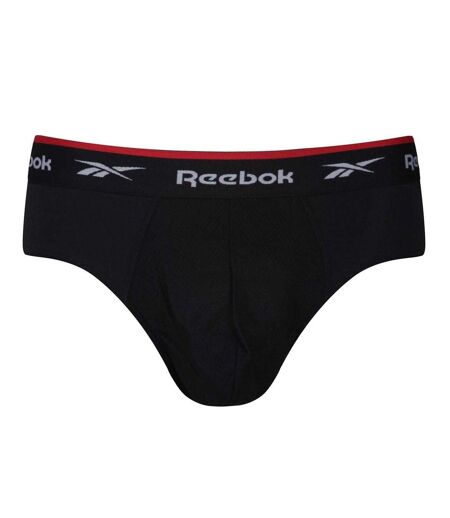 Pack Of 3  Mens Wiggins Briefs  Black White Grey Reebok