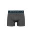 Pack Of 3  Mens Chasma Boxer Shorts  Charcoal Crosshatch-4