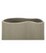 Vase Design en Métal Frankfurt 36cm Beige Foncé-4