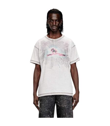 Mens Regular T-shirt Grey Diesel