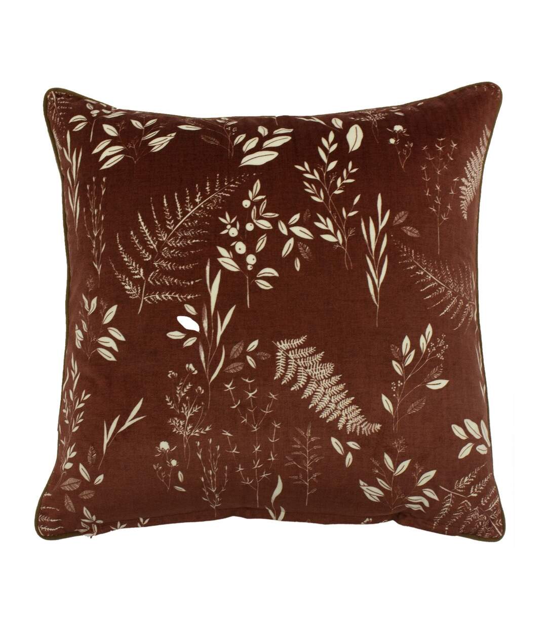 Fearne botanical cushion cover 50 x 50 cm brick Furn