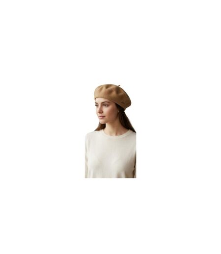 Womens/ladies Modelaine Wool Beret Beige Kangol