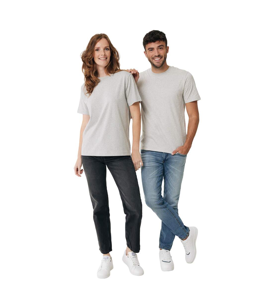 T-shirt Sierra Adulte Gris Clair Chiné Iqoniq-1