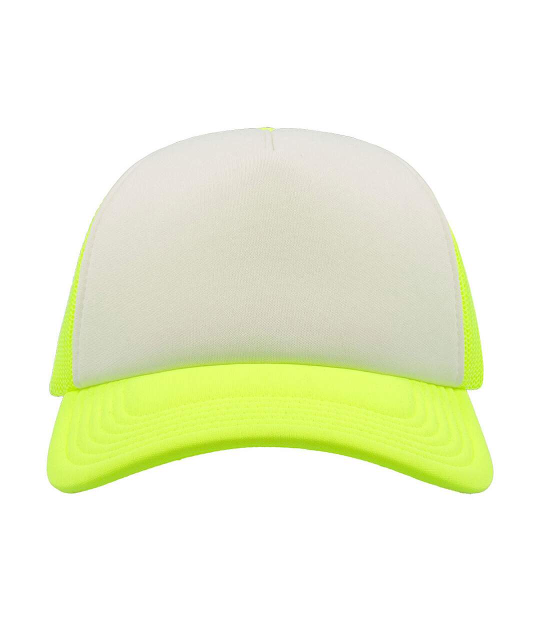 Lot de 2  casquettes rapper adulte jaune fluo / blanc Atlantis-3