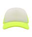 Lot de 2  casquettes rapper adulte jaune fluo / blanc Atlantis-3