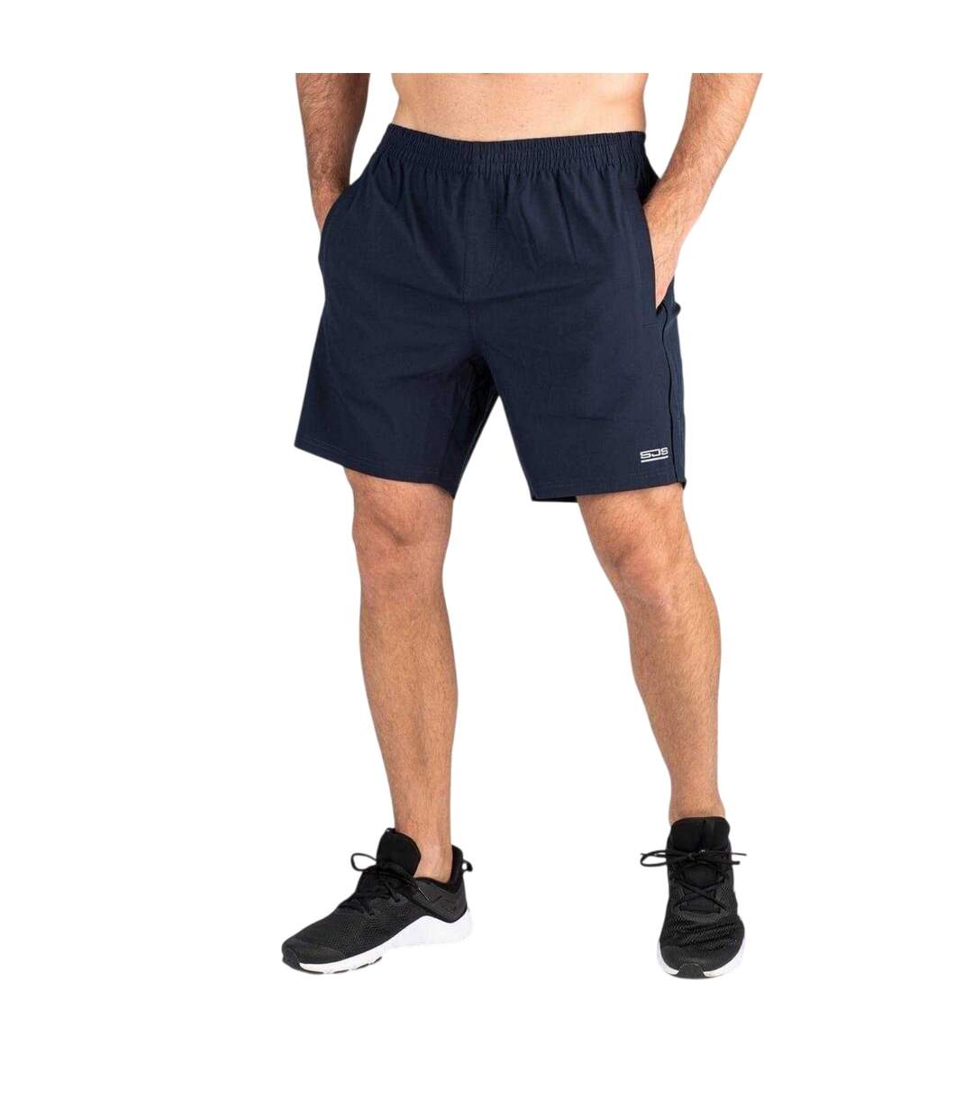 Short Motif/style Logo Homme Bleu Foncé Sjeng Sports-1