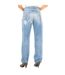 Long ripped and worn effect jeans pants 3Y5J15-5D1AZ woman