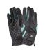 Dublin Unisex Cool-it Gel Touch Fastening Riding Gloves (Black/Teal) - UTWB824