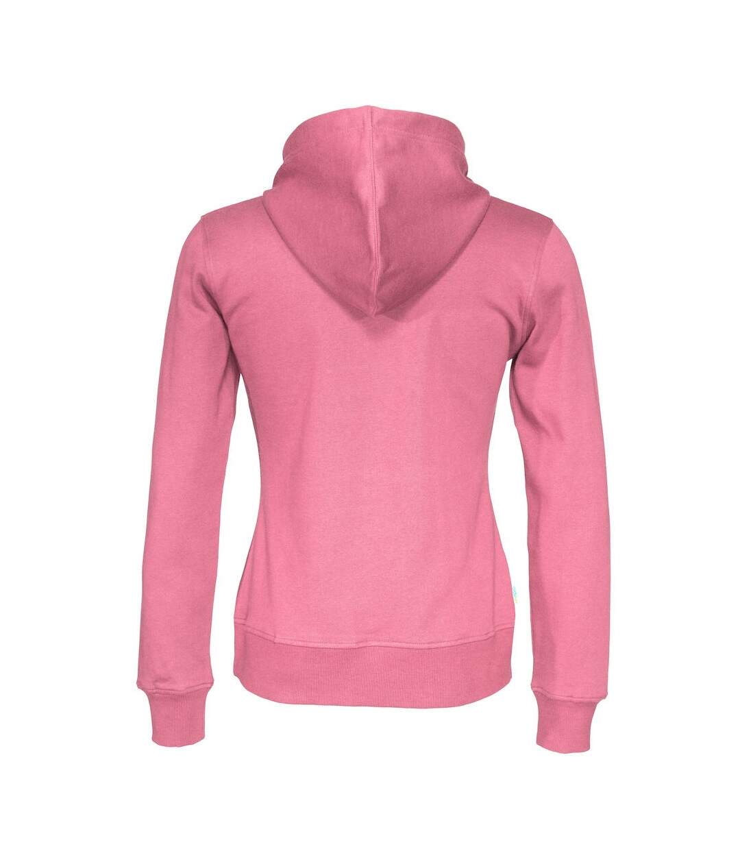 Sweat à capuche femme rose Cottover-2