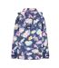 Veste Imperméable Motif/style Fleurs Femme Bleu Marine Rose Jaune Lazy Jacks-3