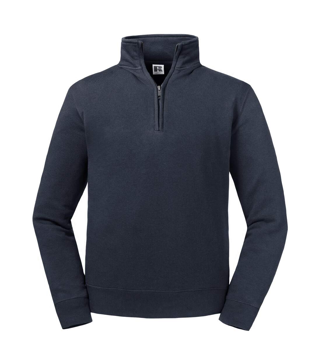 Sweat-shirt Authentique À Quart De Fermeture Éclair Pour Hommes Bleu Marine Russell-1