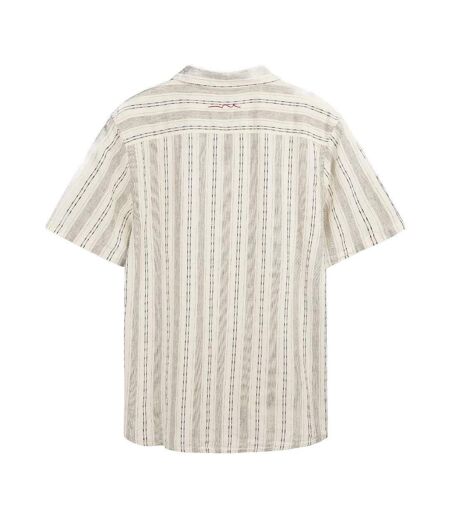 Chemise en lin beige clair homme teddy smith pietro stripe