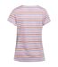 Womens/ladies michaela striped t-shirt white/multicoloured Trespass-2