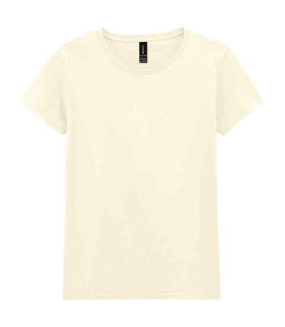 T-shirt Femme Blanc Cassé Gildan