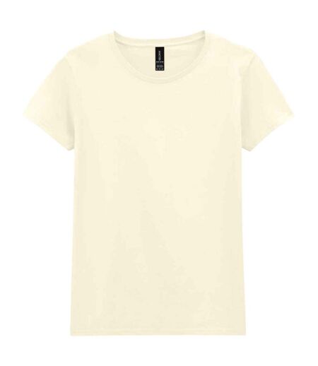 T-shirt Femme Blanc Cassé Gildan