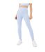 Legging Motif/style À Panneaux Sophie Habboo Femme Bleu Pâle USA Pro-2