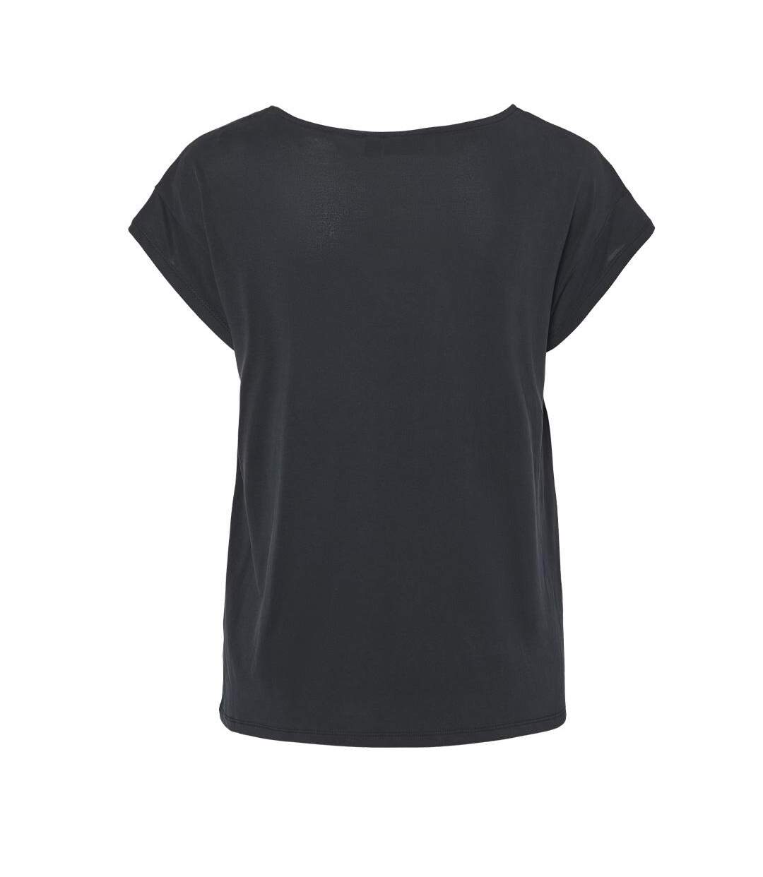 T-Shirt noir femme pieces kamala - l-2