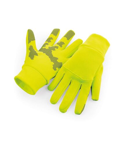 Beechfield Unisex Adult Sports Tech Softshell Gloves (Fluorescent Yellow) - UTPC4361