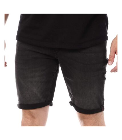 Short en Jean Noir Homme Schott Luca - 3XL