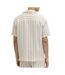 Chemise rayure écru/taupe homme jack & jones stripe resort-2