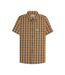 Unisex Adult Checked Shirt Black White Orange Lambretta-2