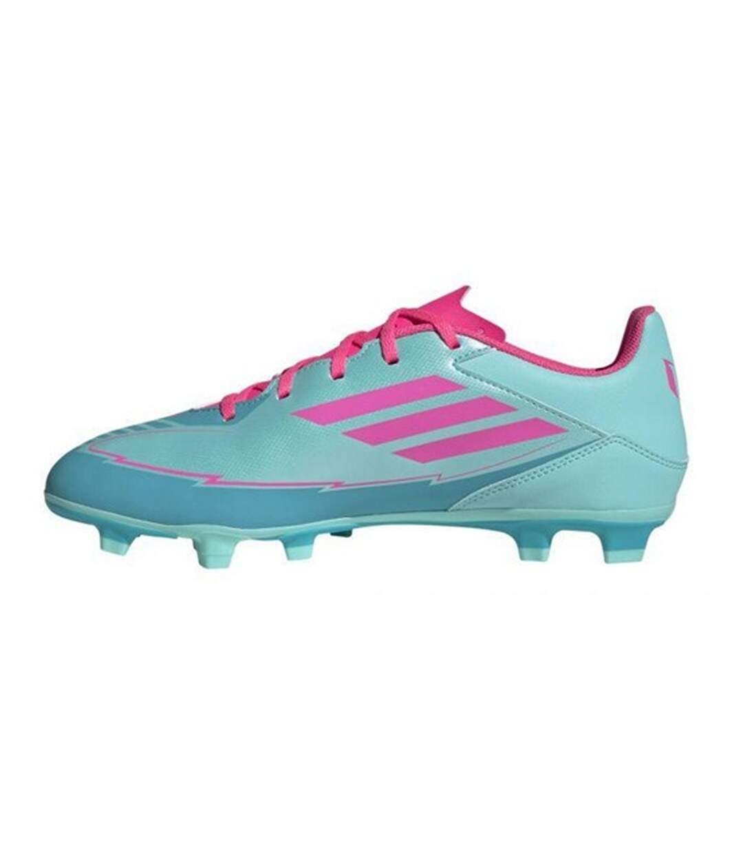 Chaussures De Foot Pour Terrain Ferme Style Lionel Messi F50 Club Homme Bleu Rose Adidas-2