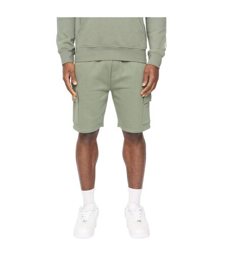 Mens Bardon Cargo Shorts Olive Crosshatch