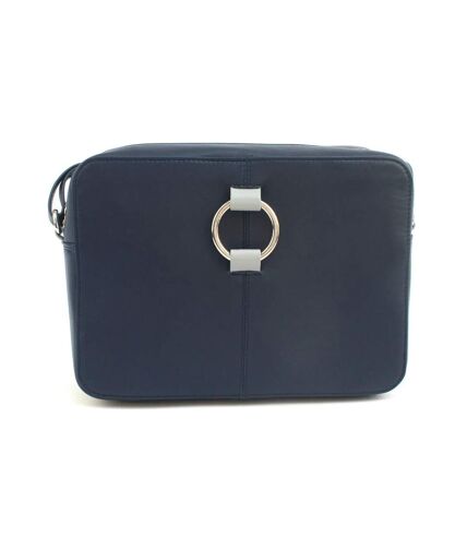 Eastern Counties Leather Womens/Ladies Helen Leather Purse (Navy/Gray) (One Size)